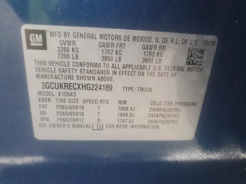 Passenger Corner/Park Light Fog Lamps Fits 16-19 SILVERADO 1500 PICKUP 2886669 - Picture 11 of 12
