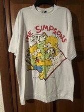 Vintage 1990 The Simpsons Why You Little Homer Chokes Bart T Shirt Mens XL