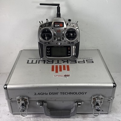 Spektrum DX8 8-Channel DSMX Transmitter for RC Car W/ Case (No Battery ...