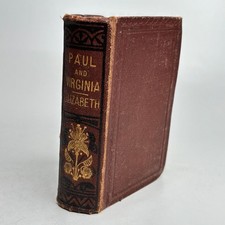 Paul & Virginia Elizabeth & Indian Cottage Milner 1890s Pocket Size llustrated