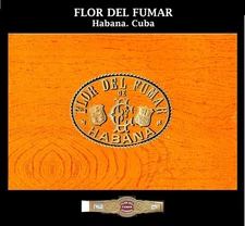 Great Cuban Cigar Label &Cigar band vitola of FLOR de FUMAR. Havana Collectibles