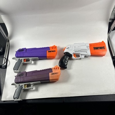 NERF E7510 Fortnite HC-E Mega Dart Blaster Gun (2) & Sr Blaster Hammer