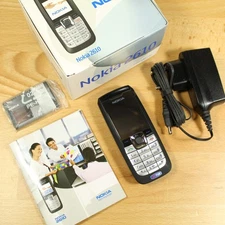 Rare Vintage Nokia 2610 Phone Black In Box Complete Vintage International TIM