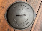 Griswold Cast Iron #10 Fully Marked Low Dome Skillet Lid