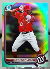 2022 Bowman Chrome #BCP-219 Roismar Quintana Prospects Aqua Refractor #/125