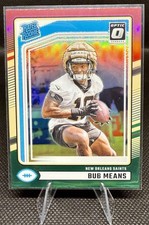 2024 Donruss #362 Bub Means Optic Rated Rookies Preview Holo Red and Green Prizm
