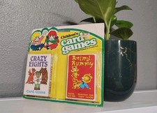 VTG Card Game Animal Rummy  Crazy 8s Warren Paper Company Kitschy Retro 60s NIB