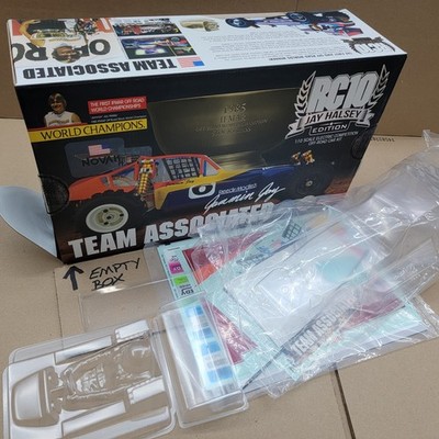 Associated Jay Halsey Body Driver Wing Decals And Empty Box *read*