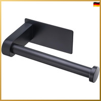 Toilettenpapierhalter Edelstahl Schwarz Modern Ohne Bohren Klorollenhalter
