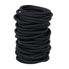 Hair Ties No Damage 180Pcs Ouchless Elastic Bands Ponytail Holders Black