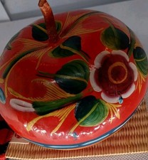 Vintage Hand Painted Gourd Folk Art Decoration