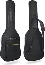 39 40 Inch Guitar Gig Bag 0.35 Inch Waterproof Thick Padding Backpack Soft Gu...