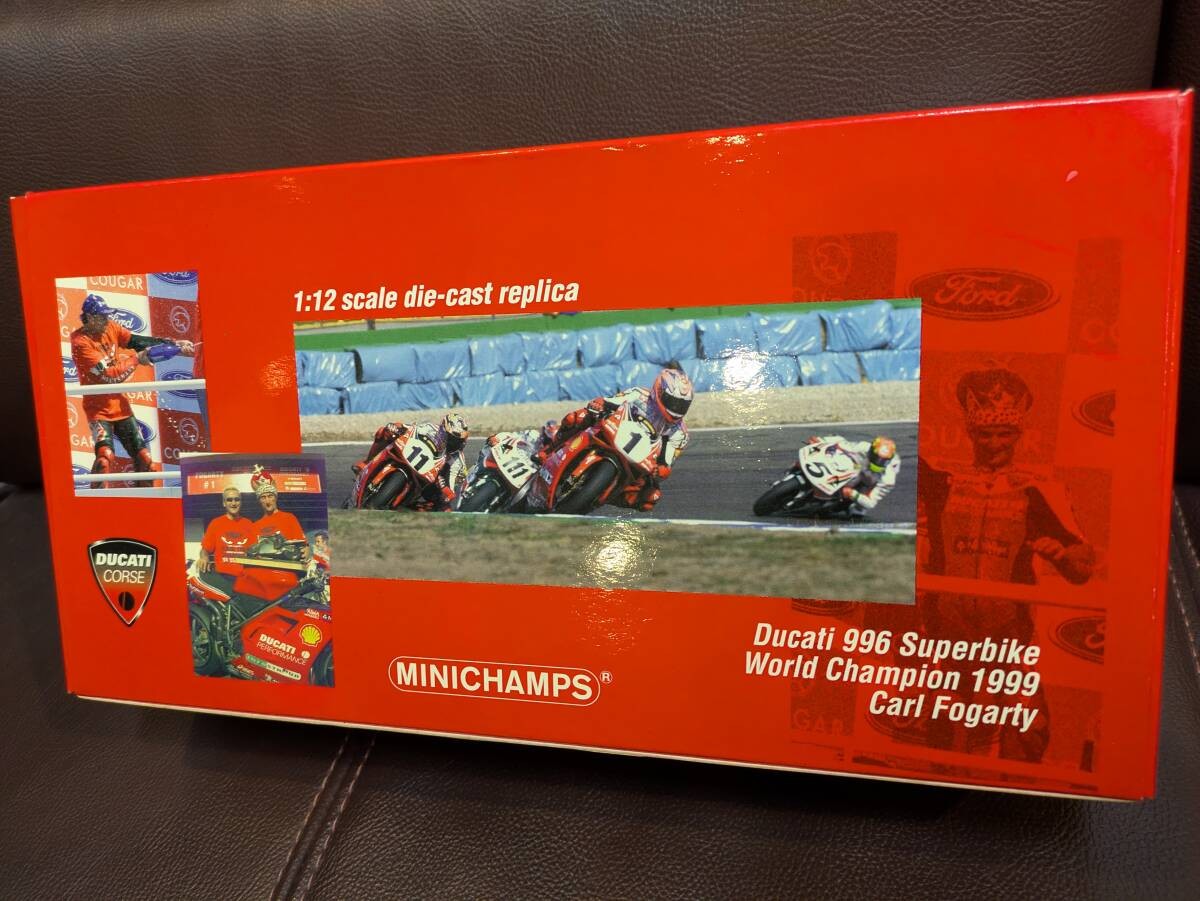 MINICHAMPS 1/12 Ducati 996 Super Bike 1999 Carl Fogarty Diecast