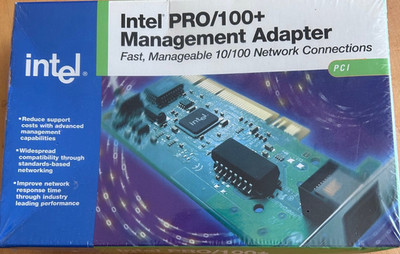 Intel Pro/100+ Management Adapter 10/100+ Brand New in Sealed Retail box