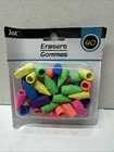 Jot Set of 40 Wedge Pencil Top Erasers Back to School Supplies Colorful — photo 1