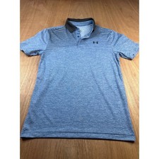 Under Armour Playoff Polo Mens Small Blue Golf Short Sleeve Performance Shirt