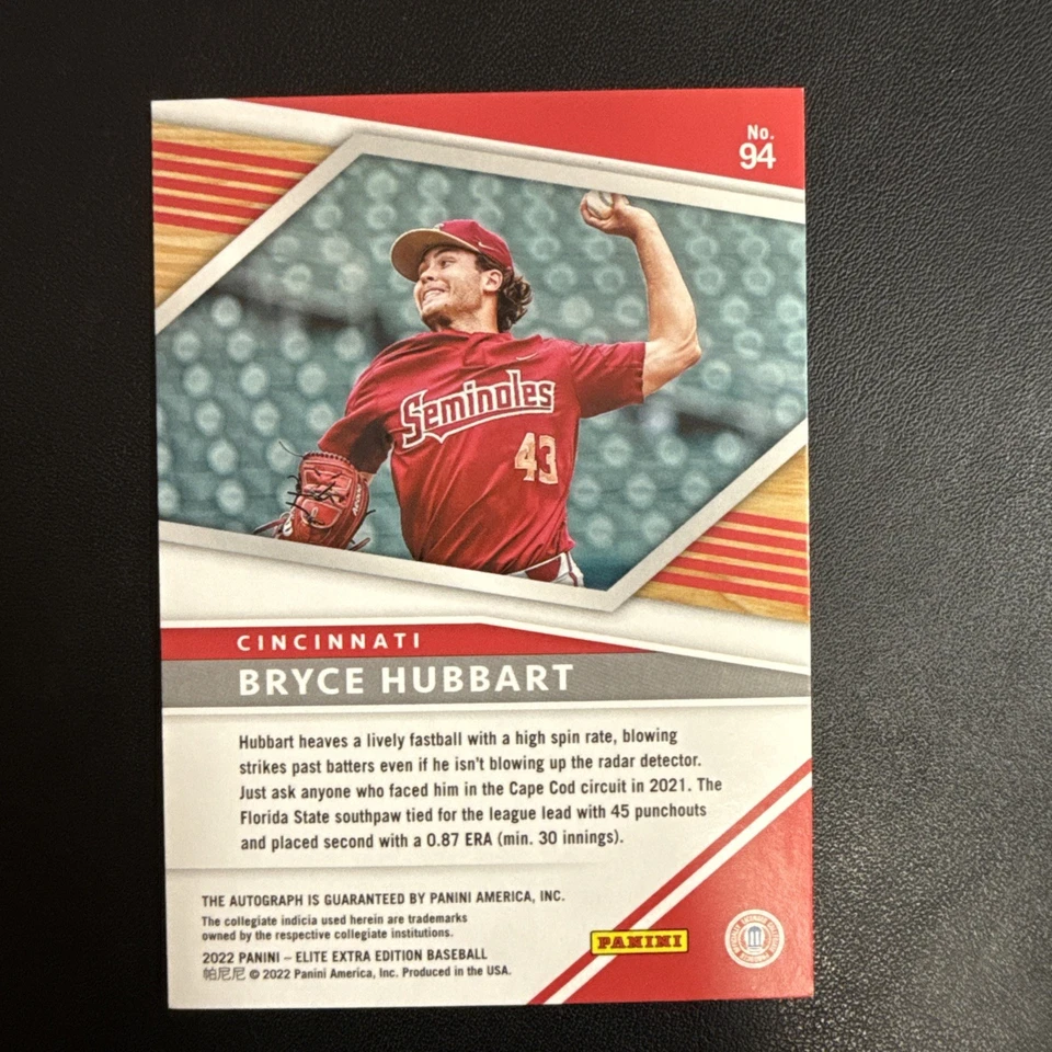 2022 Panini Elite Extra Edition - Bryce Hubbart #94 Signatures (RC) - Image 2 of 4