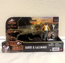 Jurassic World Camp Cretaceous Darius and Gallimimus Dino Escape NEW🔥