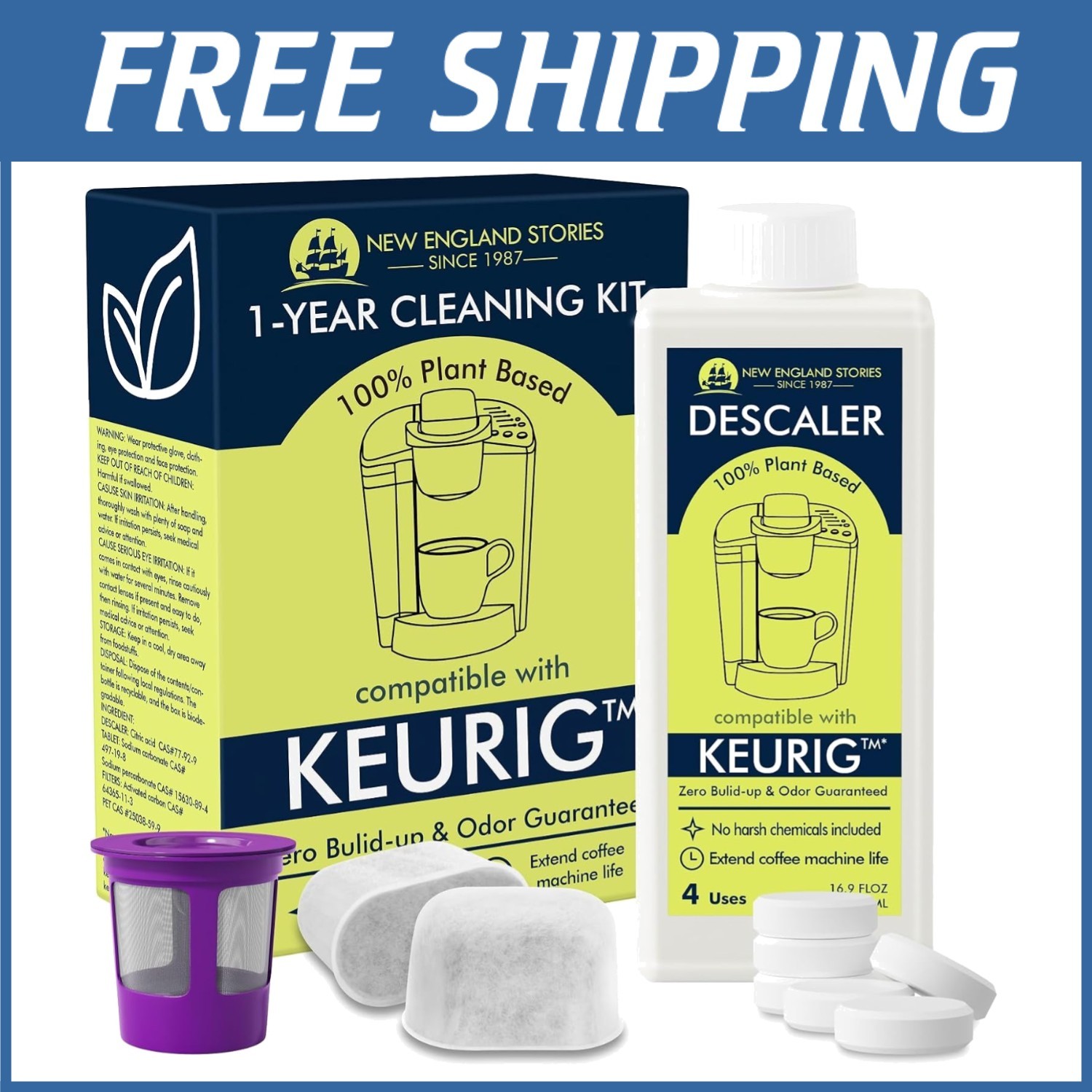 Coffee Machine Cleaning Kit, 12- Supply