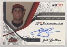 2008 TRISTAR Prospects Plus Farm Hands Authentic Josh Lindblom #FH-JL Auto 2u3