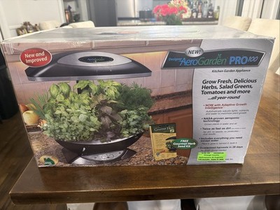 AeroGarden pro 100710-BSS Countertop Garden Hydroponic ( NEW ) Old Stock