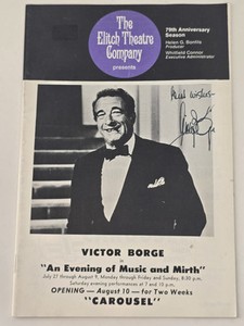 Elitch Gardens Theatre Company VICTOR BORGE AUTOGRAPHED PLAYBILL