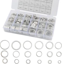 580PCS Car Oil Drain Plug Gasket Kit,Oil Crush Washer 8.07*4.28*1.18 inch 