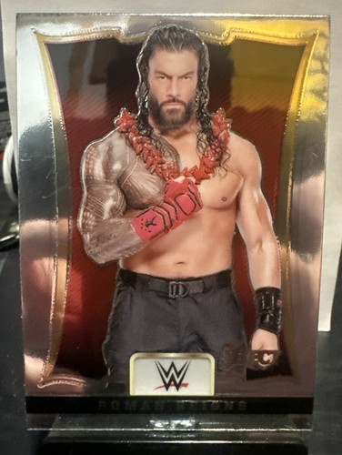 2024 Panini Select WWE Throwback Roman Reigns [Red Prizm] #7 card