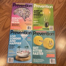 4 Prevention Magazines Jan, Feb, March & April