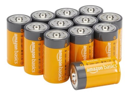 Amazon Basics D Cell All-Purpose Alkaline Batteries 12-Pack  