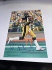 John Stallworth HOF 2002 Signed Pittsburgh Steelers Goal Line Art Card