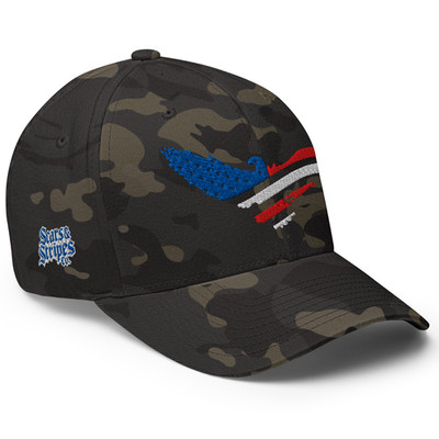 AR America | Embroidered FlexFit | Patriot Grit, Front & Center