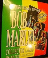 BOX of BOB MARLEY SIGNED CARD SKA reggae rasta art lot Legend Ziggy 1995 Jamaica