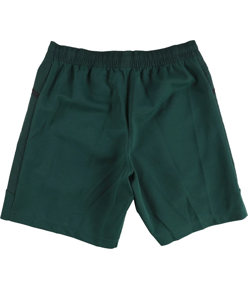 Pantalones Cortos de Entrenamiento Atléticos Tejidos de Algodón Reebok Para Hombre, Verdes, Medianos Foto 2 de 2