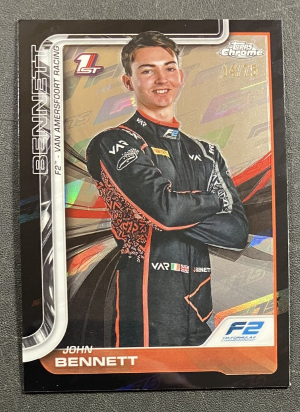 14/75 Anniversary Refractor John Bennett #41 - 2025 Topps Chrome Formula 1 F1 F2
