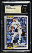 2026 Topps Jacob Misiorowski RC#10 CGC Pristine 10