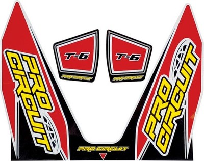 Pro Circuit T-6 Exhaust Decal Red