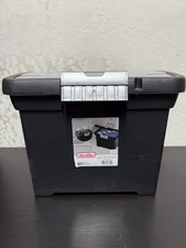 Sterilite Portable Lockable File Box Extra Compartment Handle Folder 4 Pack