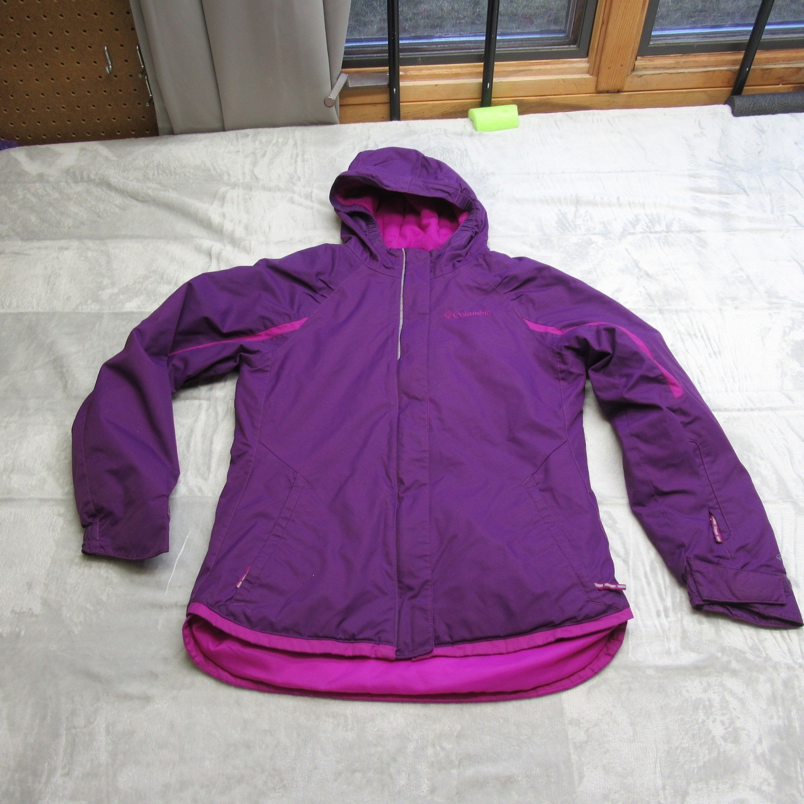 Columbia Jacket Girls Medium Purple Omni Heat Insulated Waterproof Alpine Action