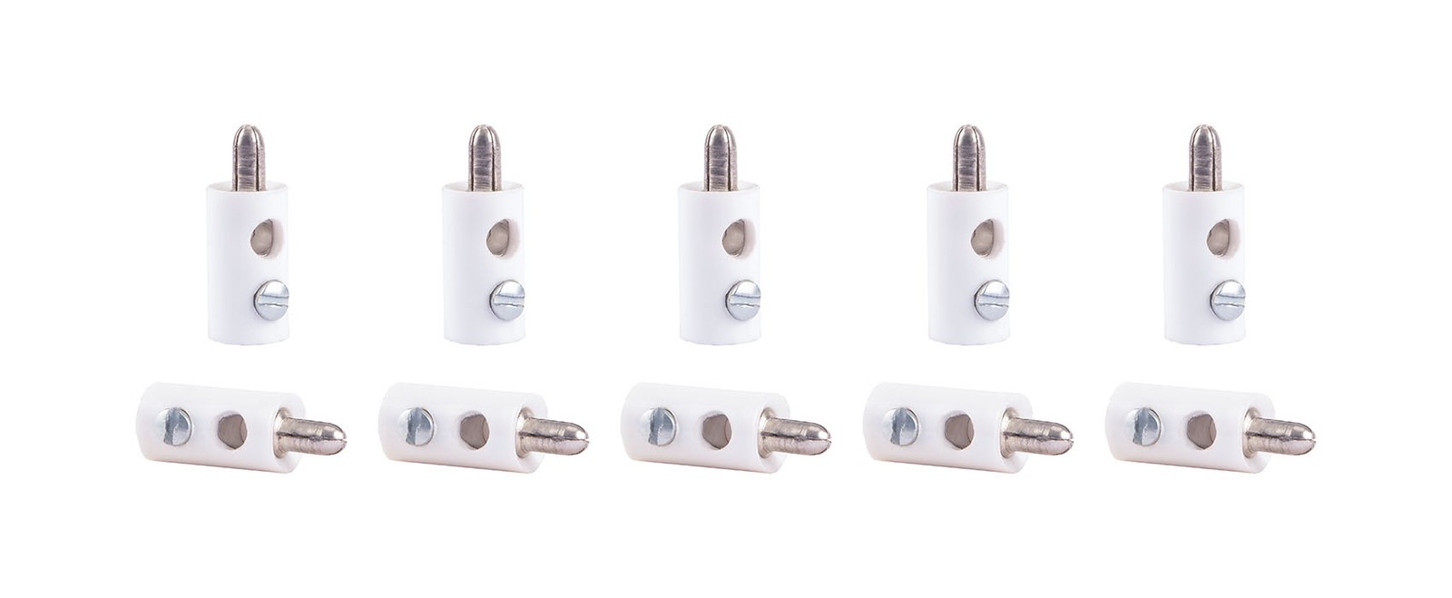 Viessmann 6878 - cross Hole Plug White, 10 Piece - New