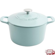 Enameled Cast Iron Dutch Oven Kitchen Pot Baking Stews Soups Braising Casseroles