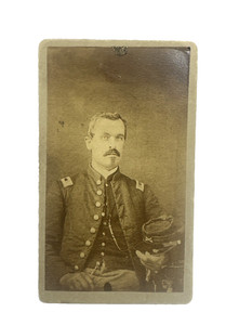 Civil War CDV Captain Wiliam Reisinger Union Officer 1863 Photo 11th PA Calvary
