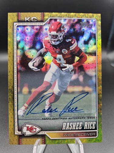 2026 Topps Flagship Football #101 Rashee Rice Auto FoilFractor 1/1