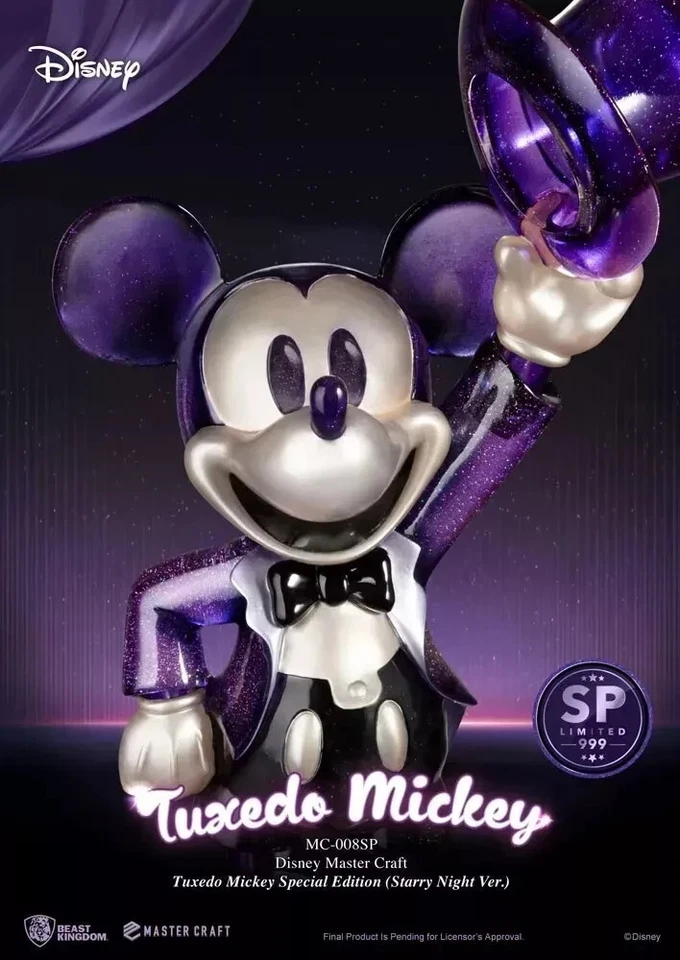 Mickey Mouse Master Craft Statue 1/4 Tuxedo Special Edition Starry Night - Immagine 3 di 4