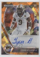 2021 Panini Prizm Draft Picks Orange Ice Tyree Gillespie #DPA-TGI Auto 2l7