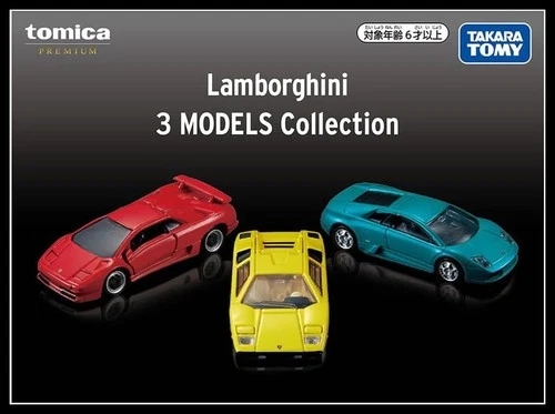 TOMICA Premium Lamborghini 3 Models Collection Set Countach LP 400 Diablo SV