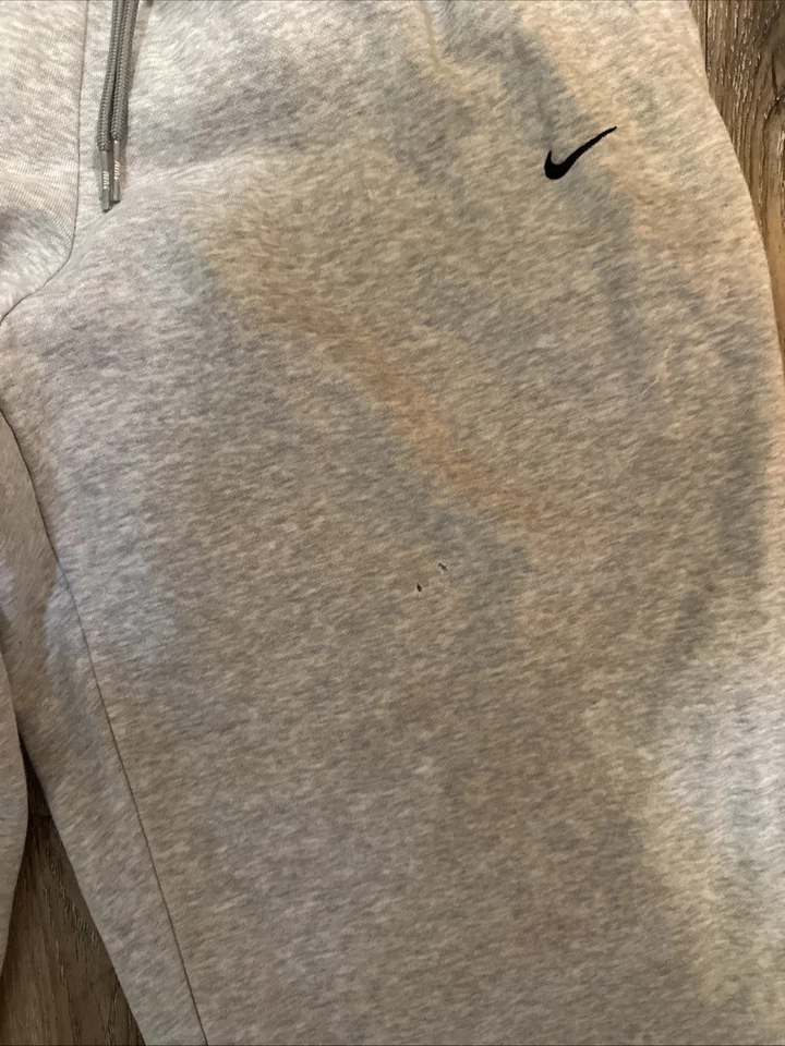 Pantalones deportivos vintage Nike grises holgados Y2K etiqueta plateada negros Swish adulto XL Foto 2 de 4
