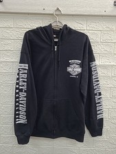 New Harley Davidson Lightening Crest Full Zip Hoodis Men's US Size L
