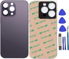 14 Pro Back Glass Replacement for iPhone 14 Pro,Rear Back Glass Replacement w...