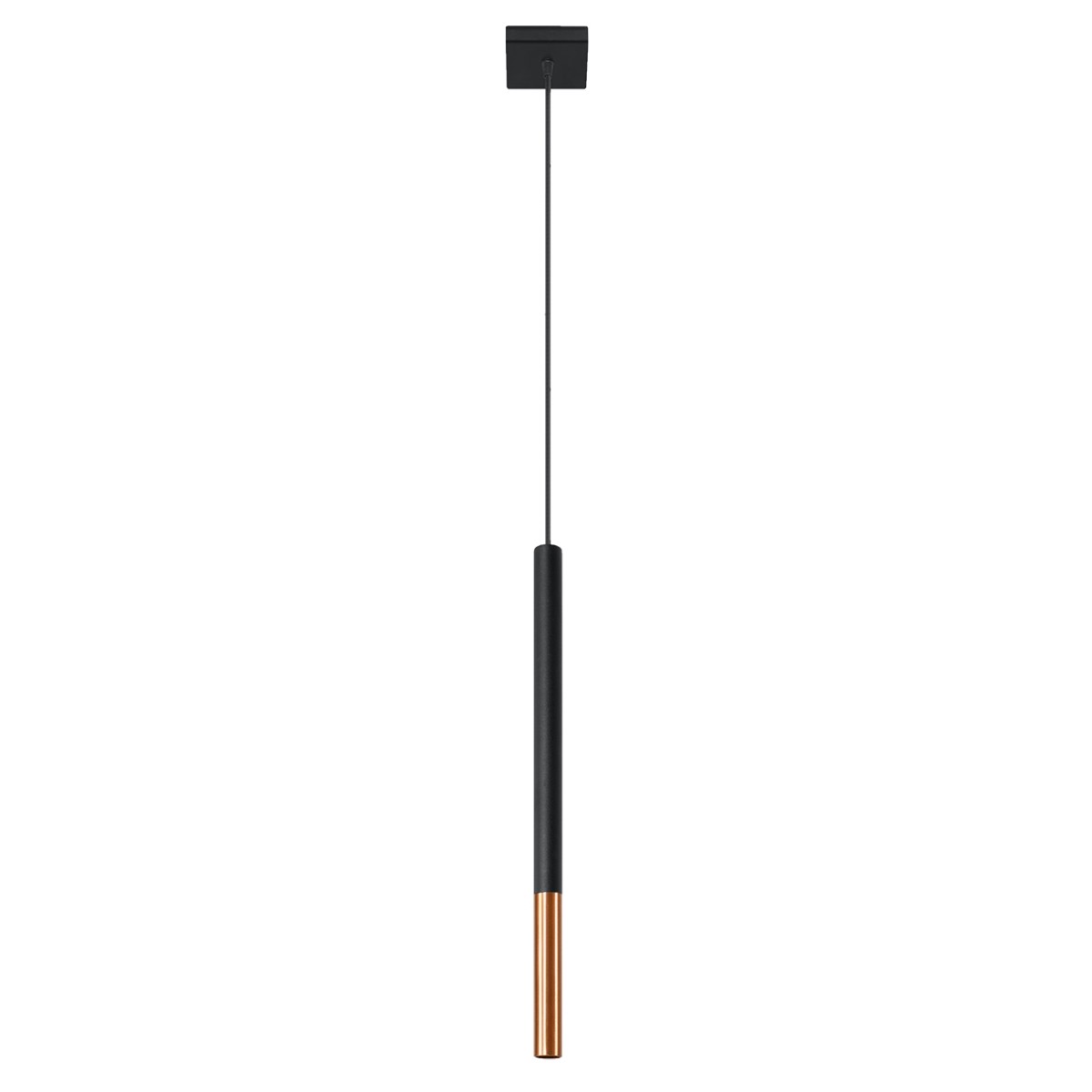 B&Q -  Luminosa Mozaica Slim 8Cm Pendant Light BlackCopper G9 - Image 2